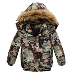 New Keep Warm Baby Coat Autumn Winter Boys Jacket Hooded Zipper Fashion Fur Collar Boys Outerwear 2 3 4 5 6 Years Kids Clothes