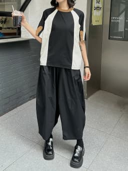 [EAM] High Elastic Waist Black Brief Pocket Casual Harem Pants New Trousers Women Fashion Tide Spring Autumn 20261DJ1385