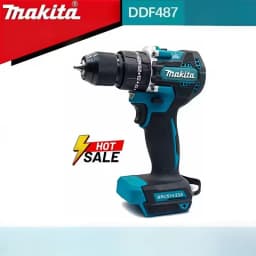 Makita DDF487 13mm Brushless Cordless 1/2" Hammer Driver-Drill 18V LXT® Lithium-Ion Compact High Torque Electric Screwdriver