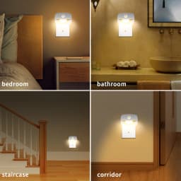 Motion Sensor LED Night Light EU Plug In 3 Modes Night Lamp For Home Aisle Hallway Stair Kitchen Bedroom Bedside Lighting