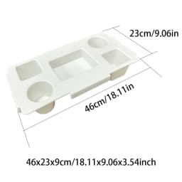 EVA Bag Top Storage Tray Outdoor Camping Cup Organizer Holder Rack Travel Phone Storage Lid Waterproof Beach Soft Cover Divider