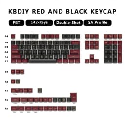 KBDiy Keyboard Keycaps Set PBT Rome Keycaps Custom Retro Double Shot SA Profile ISO 7U 161 Keys Caps for MX Switches GMK67 K500