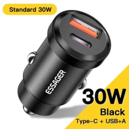 Essager 45W USB Car Charger QC 4.0 PD 3.0 SCP 5A USB Type C Fast Charging For iPhone 14 13 Pro Huawei Xiaomi Samsung S22 Ultra