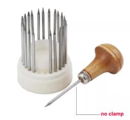 23pcs Beading tool Set Diamond Stone Pearl Grain Tools Set Beader with Wood Handle Jewelry Making Tool for Goldsmith Jeweler