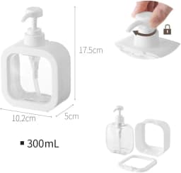 300ML Michael Jackson Transparent Soap Dispensers Refillable Portable Empty Bottle Shower Gel Detergent Dispensing Bottle Gift
