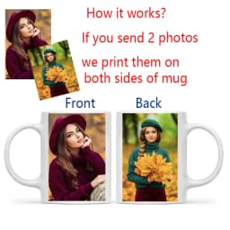 Custom Photo and Text Coffee Mug - Personalized Tea Cup Mugs for Valentine's Day, Christmas Gift