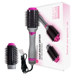 2 in 1 Electric Hair Straightener Brush & Curler Anti-Scald Fast Heating Hair Styling Tool Professional Salon Hair Beauty Device
