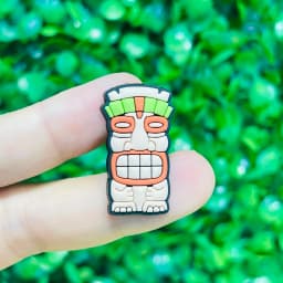 1-23Pcs Parrot Aloha Hawaii Summer Vibes DIY Kids Shoes Button Charms Hula Flowers PVC Buckle Clog Decorations