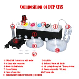 L18050 DTF CISS ET 8550 DTF Conversion Kit ET 18100 L8050 8500 DTF White Ink Circulation Dft Ciss