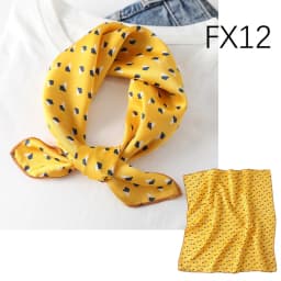 Satin imitation silk scarf women's digital print square scarf 50cm polka dot stripe multi-style neckerchief fashion accessory