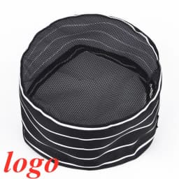 Custom Logo Dome Mesh Chef Hats Women Men Breathable Adjustable Food Service Work Cap Japanese Korean Style Cuisine Hat Cook Hat