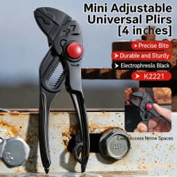 4 Inch Adjustable Water Pump Pliers Mini Multifunctional Plumbing Pipe Wrench Industrial Grade High Hardness Hand Tool