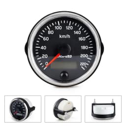 12V 24V 36V Voltmeter RMP Tachometer Fuel Gauge Bar Psi Pressure Gauge KMH MPH Speedometer °f ℃ Water Temperature Gauge