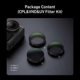 TELESIN CPL ND8 ND16 ND32 UV VND Quick Release Lens Filter for DJI OSMO Action 6 Filter Frame For DJI Action6 Camera Accessories