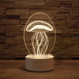 3D Lamp Acrylic USB LED Night Lights Neon Sign Lamp Xmas Christmas Decorations for Home Bedroom Birthday Decor Wedding Gifts