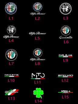 2 LED Car Door Logo Lamp Projector Laser Lights For Alfa Romeo Accessories Stelvio Brera Spider Giulia Giulietta 159 166 GT Mito