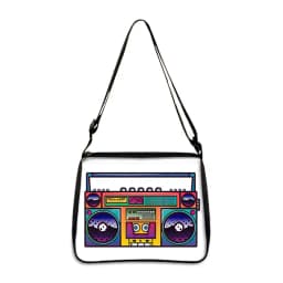 Cassette Tape Recorder Printing Handbag Back To 80s 90s Women Shoulder Bags for Travel Underarm Leisure Adjustable Crossbody Bag