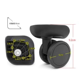 Luggage Replacement Wheels Fit for Diplomat Suitcase Rolling Casters Repair Accessories Travel Bag Repair Foot Wheels