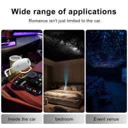 USB Galaxy Projector Light Car Roof Projection Lamp Atmosphere Ambient Light Saturn Starry Star Light Party Decor Romantic Light