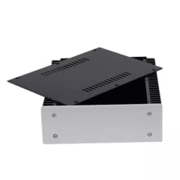 All-Aluminum DIY Audio Chassis Case 2107 with Side Heat Sinks for Amplifier, DAC, Headphone Amp, Preamplifier