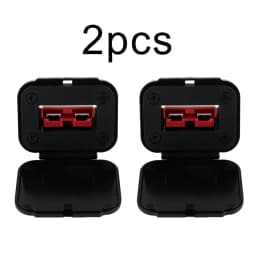 Twin Dual Flush Mount 50 Amp For Anderson Plug Mounting Bracket Caravan Trailer Truck For Anderson Connection Plug Connector 1pc