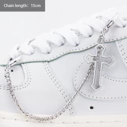 1PC Heart Star Pearl Shoe Laces Chain Punk Luxurious Diamond DIY Detachable Studded Pentagram Shoelace Accessories Jewelry Penda