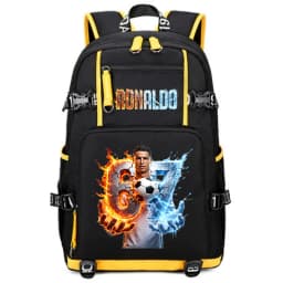 CR7 Ronaldo 67 Print Large Capacity Backpack for Students Teens Kids School Travel Daypack