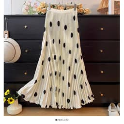 Sweet & Vintage A-Line Pleated Skirts for Tall Women - 2026 Spring Summer High Waist Flowy Skirt