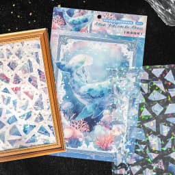 Size Up 3D Cartoon Scene Stickers DIY Shell Light Stacking Scene Collage Cute Stationery Stickers Children's Festival Gifts