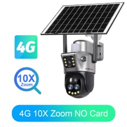 LS VISION V380 Dual Lens WIFI/4G Camera Solar 10X Zoom PIR Human Detection Night Vision Outdoor Security Video Cam 8MP 4K Cctv
