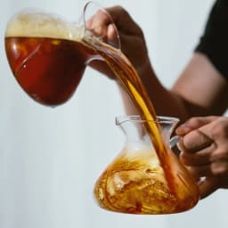 MUVNA Tornado Glass Coffee Server 450ml-Barista Grade Hand Drip Carafe,Leak-Proof Spout,Heat-Resistant for Pour Over/Iced Brew
