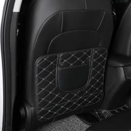 1Pc PU Leather Car Anti-Kick Mats Auto Seat Back Protector Cover For Children Kids Car Back Seat Anti-Dirty Pad Car Accessories