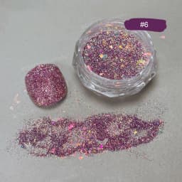 12 Colors Chameleon Glitter Flakes Irregular Untra-Thin Chameleon Yuki Glitter Sequins Mirror Effect Manicure Chameleon Sequins