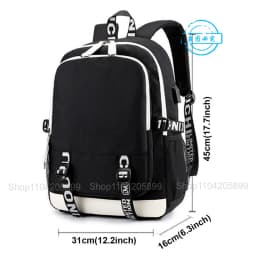 Attack on Titan Backpack Anime Mochila Student School Bag Boys Girls Gift Casual Daily Travel Rucksack