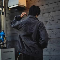 Oversized Casual Jacket with Decorative Details Trendy Black Patterned Embroidered Jacket Y2K Men and Womens Street Style Loose
