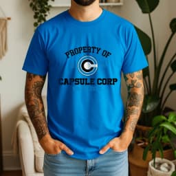 100% Cotton Capsule Corp T-Shirt Anime Retro Style Oversized Breathable Casual Short Sleeve
