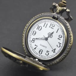 Vintage Bronze Steampunk Star Eagle Carved Quartz Pocket Watch Necklace Pendant Clock Chain Men Women Chain Gift