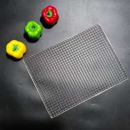 Stainless Steel 304 Food Grade 15-70CM Rectangle BBQ Barbecue Grill Wire Grid Mesh Net