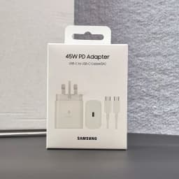 Samsung 45W USB C Super Fast Charger UK Wall Adapter 5a Type C Cable For Galaxy S25 S24 Ultra Plus FE Fold FLip 7 6 5 4 A56 A36