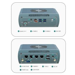 Topton Metal AMD Firewall Mini PC Ryzen 5 8645HS 7640HS 7535U 4x 2.5G LAN 2xNVMe DB9 COM Industrial NAS Computer PfSense Proxmox