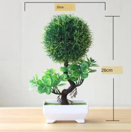 New Green Small Tree Potted Bonsai Ornaments Home Garden Hotel Bathroom Bedroom Decoration Artificial Plants Bonsai Fake Plants