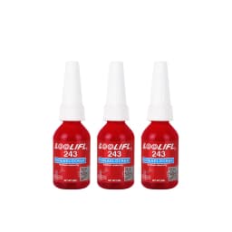 LOOLIFL Blue Thread Locker 243 Nuts-Bolts Locker, Screw Adhesive Lock Tight Seal Fasteners Anaerobic Curing Metal Glue,Rustproof