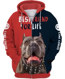 1 Piece Custom Your Picture Never Underestimate An Old Man With A Cane Corso 3D Print Hoodies Men For Women Pullovers Zipper Hoo