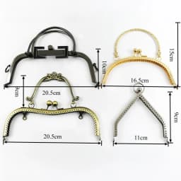 1Pc Metal Embossed Bag Handle Women's Handbag Frame Purse Kiss Clasp Lock Wallet Closure Bracket DIY Handmade Bags Accessories