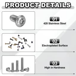 4/10/20pcs Pocket Clip Screws T6 Torx Head 2-56UCN 3.5/4.5/6/7.2mm Thread Length Folding Knife Fasteners for Blade Fixing