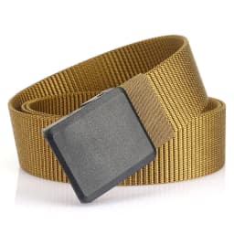 Men Female Belts Military Nylon Adjustable Belt Men Outdoor Travel Tactical Waist Belt with Plastic Buckle for Pants 130cm