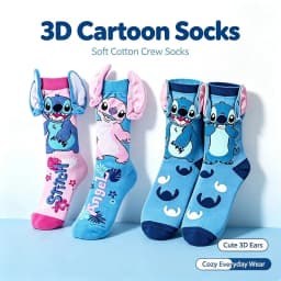 Cute Funny 3D Plush Cartoon Socks Anime Cartoon Character Personalized Novelty Socks Men Women Breathable Stocking Gift