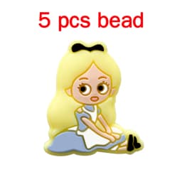 5pcs Silicone Pacifier Chain Cartoon Beads Baby DIY Care Nipple Chain Ornaments Parts
