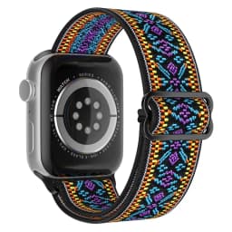 Nylon Strap for Apple Watch Band Ultra2-1 49mm 41mm 45 mm 38/42 Bohemian Elastic Bracelet iWatch Series 9 8 7 6 5 4 3 Se 40/44mm