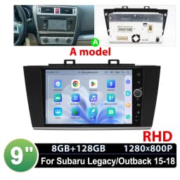 JOYING 9" Android Car Stereo for Subaru Legacy Outback 2015-2018 Wireless CarPlay Android Auto GPS OEM Camera Harman Kardon